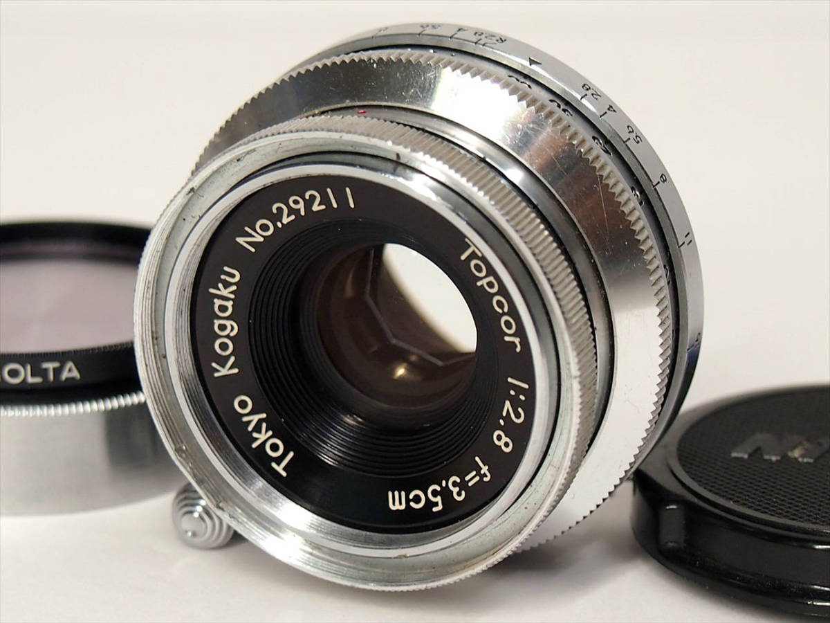 【ライカLマウント】 東京光学 Tokyo Kogaku TOPCON TOPCOR 3.5cm f2.8