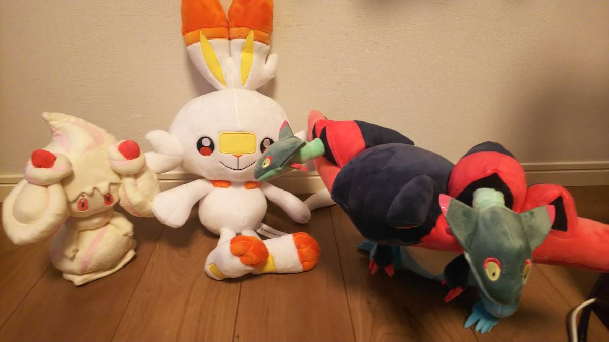 送料無料】ポケモンぬいぐるみ/ヒバニー/マホイップ/ドラパルト