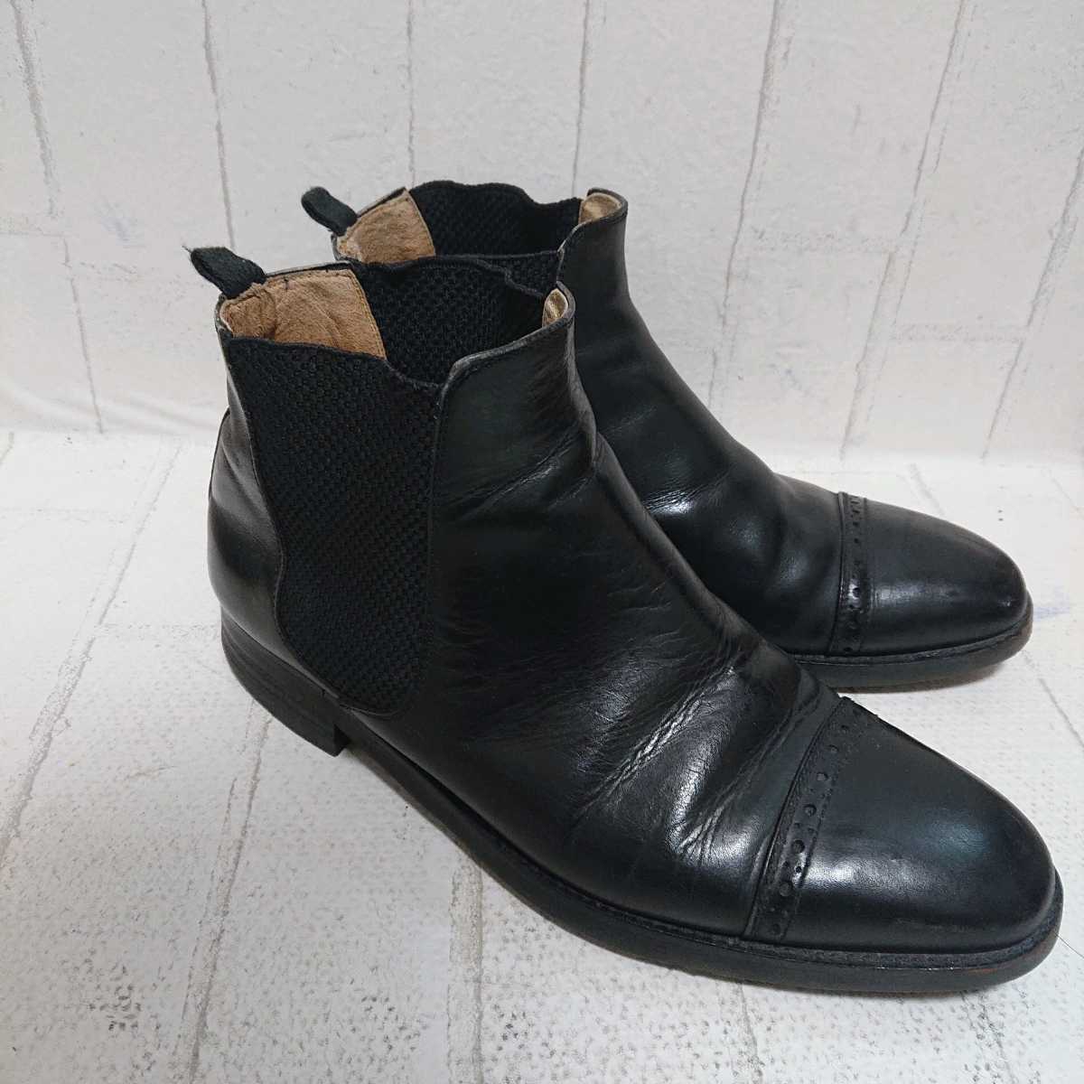 低価，爆買い イヴ サンローラン メンズ 25.5cm 3E サイドゴアショートブーツ レザーブーツ ビジネスシューズ ブラック Yves Saint Laurent t005(その他)｜売買されたオークション情報、yahooの商品情報をアーカイ 男性用