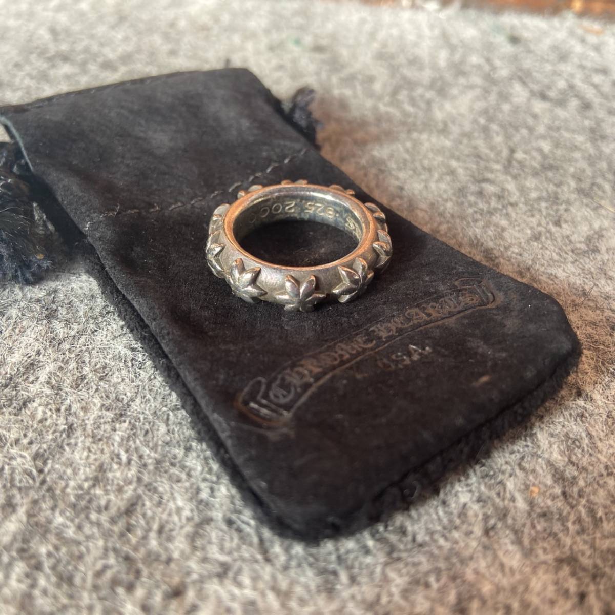 クロムハーツ Chrome Hearts リング Star Band Ring スターバンド 