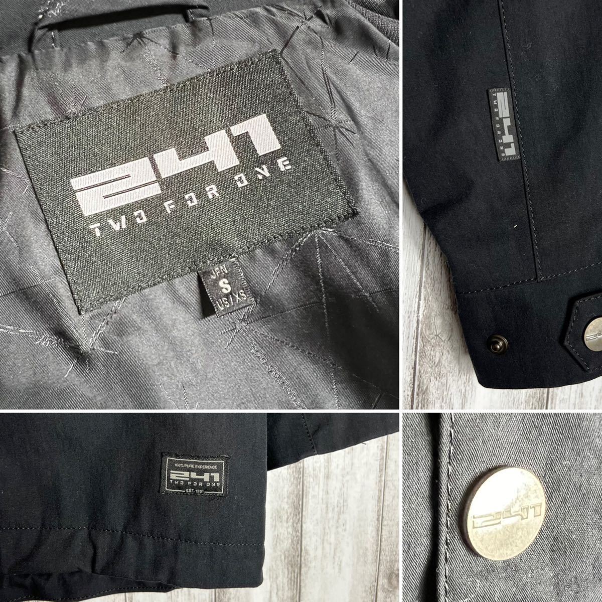 241 two For one コーチジャケット サイズS ブラック ジップアップ  