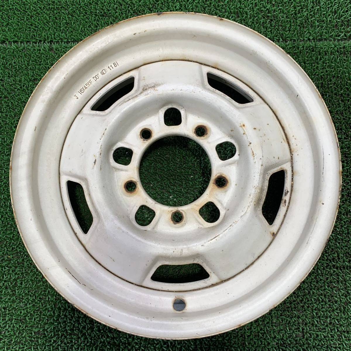 AA 402 旧車 ◇ ジムニー ◇16インチ 【 1本 】スチール 4.50E 5穴 PCD 