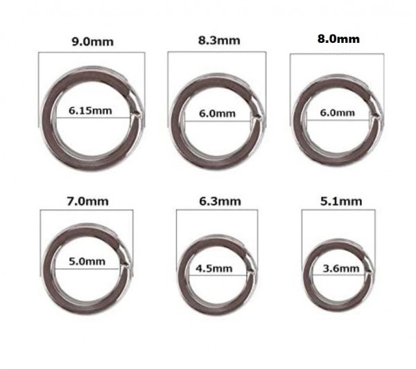 在庫処分 釣り スプリットリング 平打ち 強靱リング ６サイズ セット 240 個入り その他 売買されたオークション情報 Yahooの商品情報をアーカイブ公開 オークファン Aucfan Com