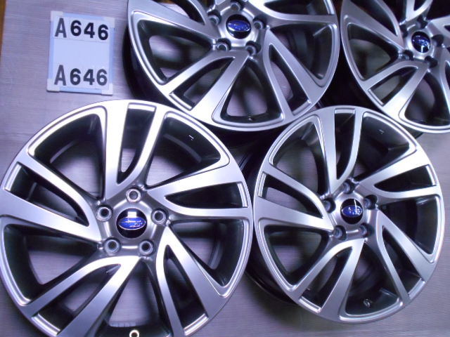  なレヴォーグ用 スバル純正7.5Jｘ18インチ PCD114.3 +55の 4本セット 水洗いクリーニング済み＆安心の箱詰発送 A646(5穴)｜売買されたオークション情報、yahooの商品情報をアーカイブ公開 - オーク 5穴