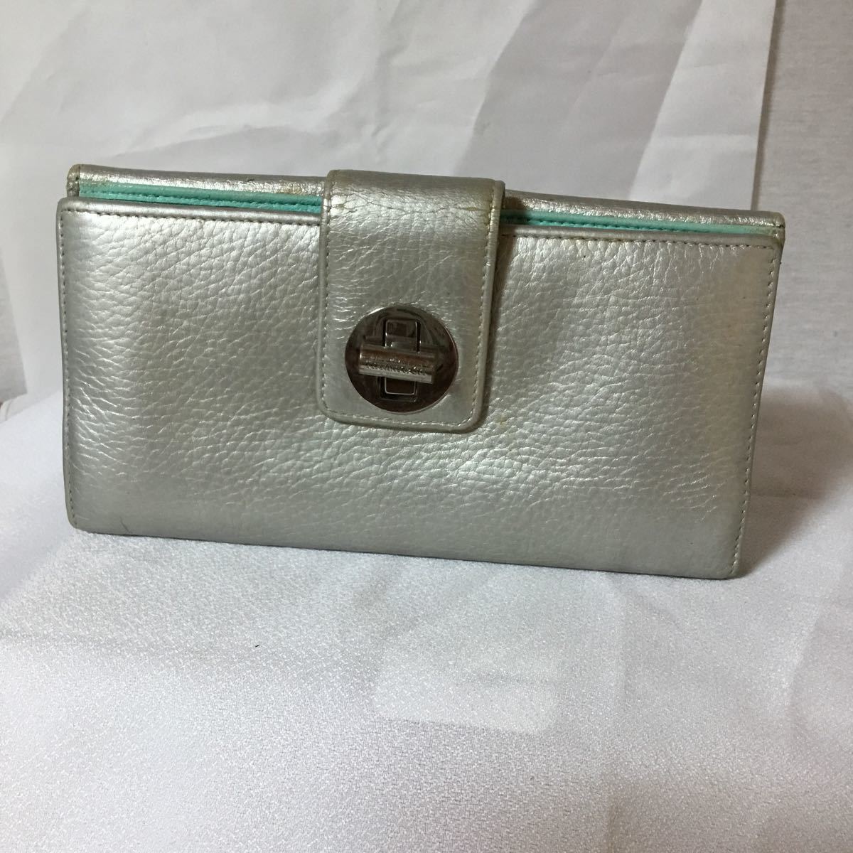 ☆MA23☆ TIFFANY&Co. ティファニー ターンロック ダブルフラップ 長 