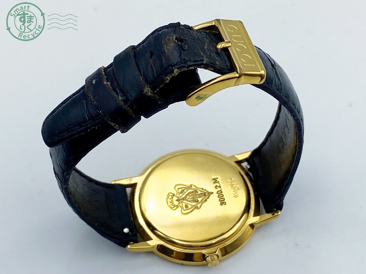 0511156 〇 GUCCI(グッチ)3000.2M QZ クォーツ腕時計 文字盤ブラック
