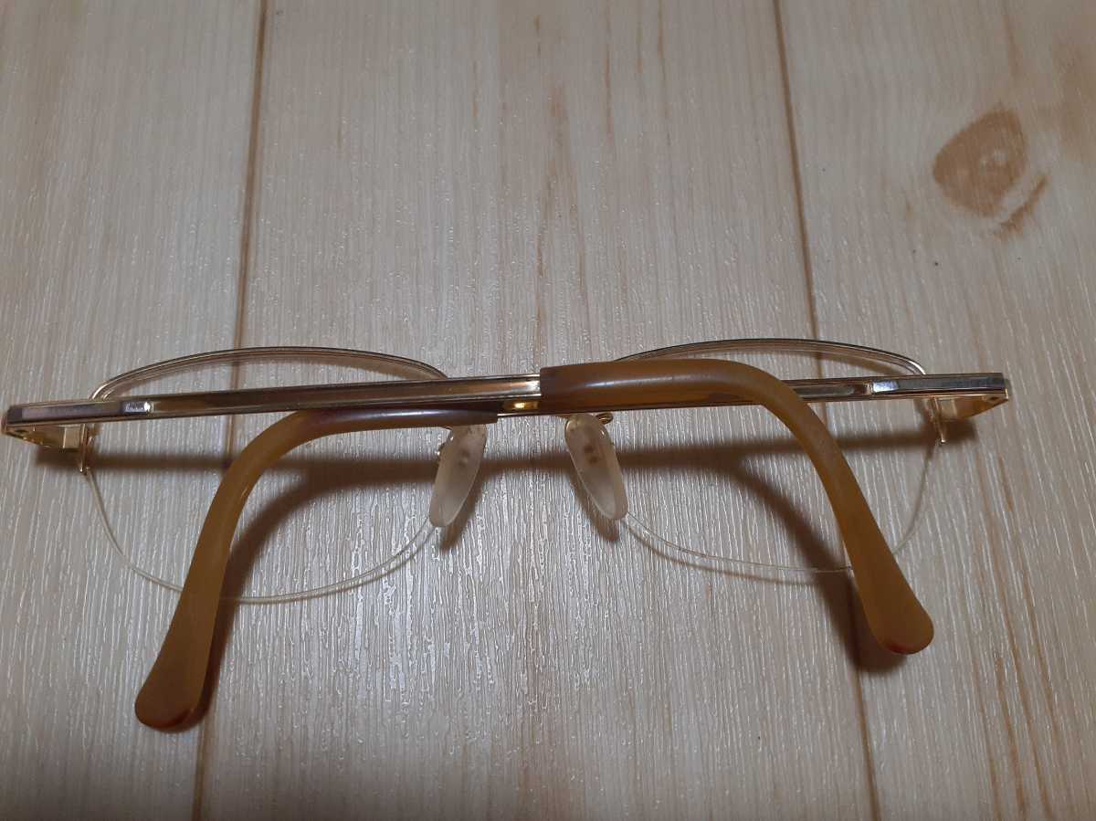 plerre cardin K18/K14WG メガネ 16.59g ピエールカルダン 金フレーム 