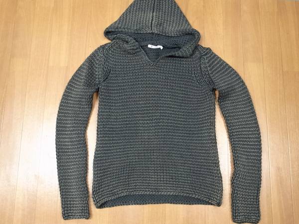 美品 アレキサンダーワン ニットパーカー 黒系 XS　 /NTG 7-3