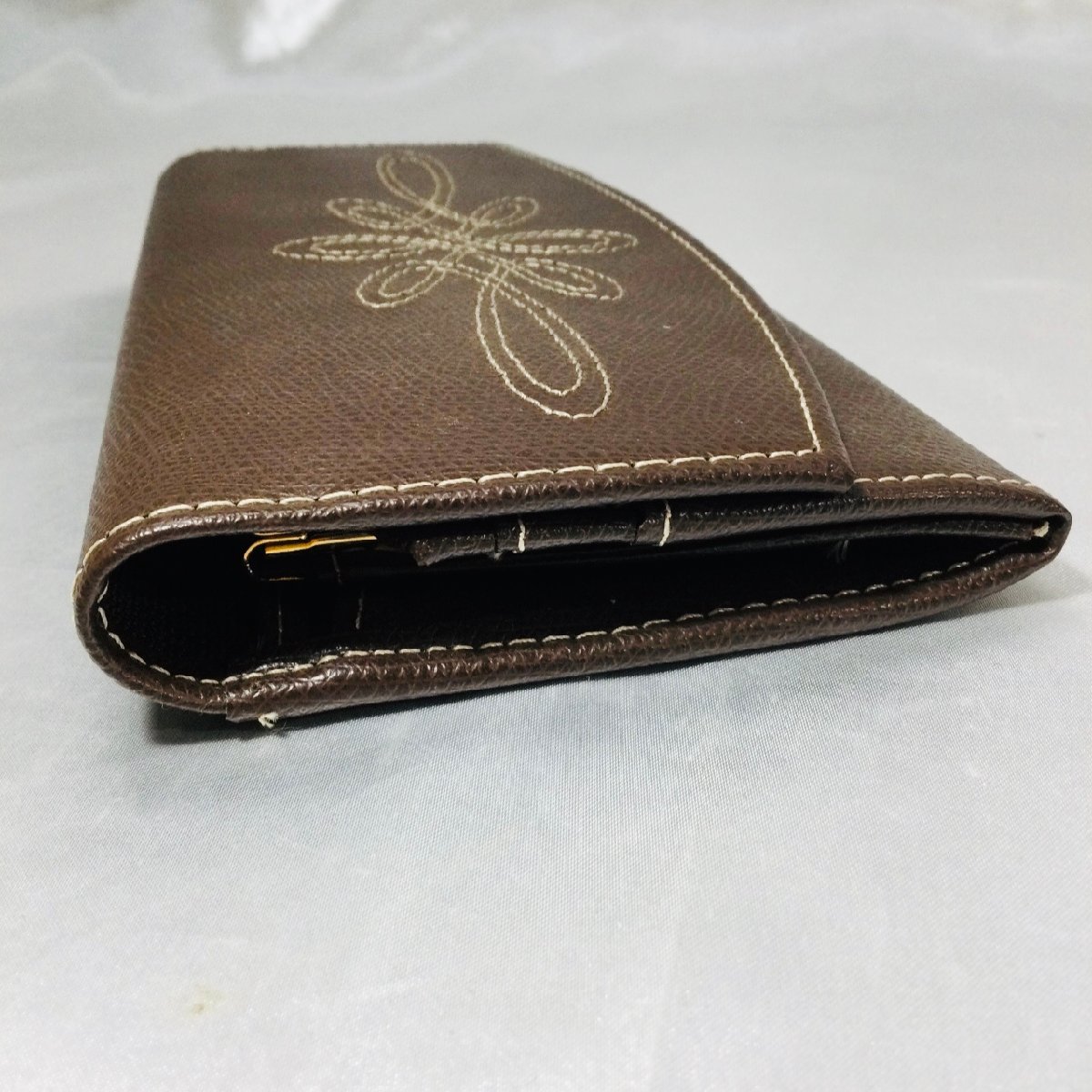 状態良好/TO】- POLA ポーラ hans sutter swiss がま口 長財布 