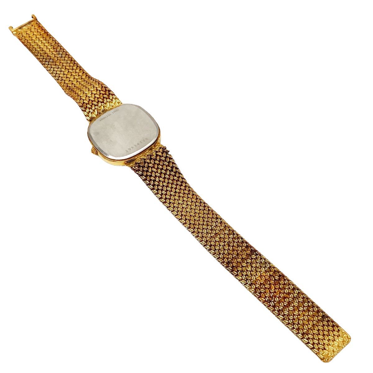LONGINES ロンジン スクエア ゴールド 960 3229 メッシュベルト メンズ 