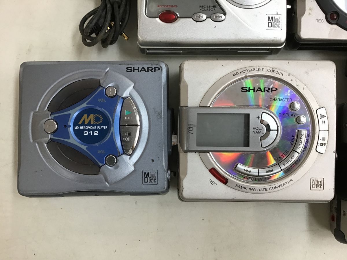 オーディオ機器 [ジャンク品]SHARP MDポータブルレコーダー MD-MS701-S
