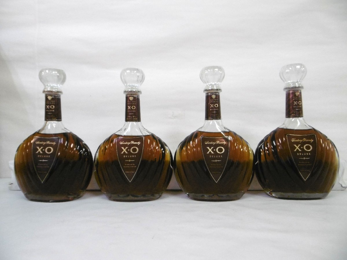 東京都内限定】 古酒 未開栓 4本セット SUNTORY サントリー XO DELUXE