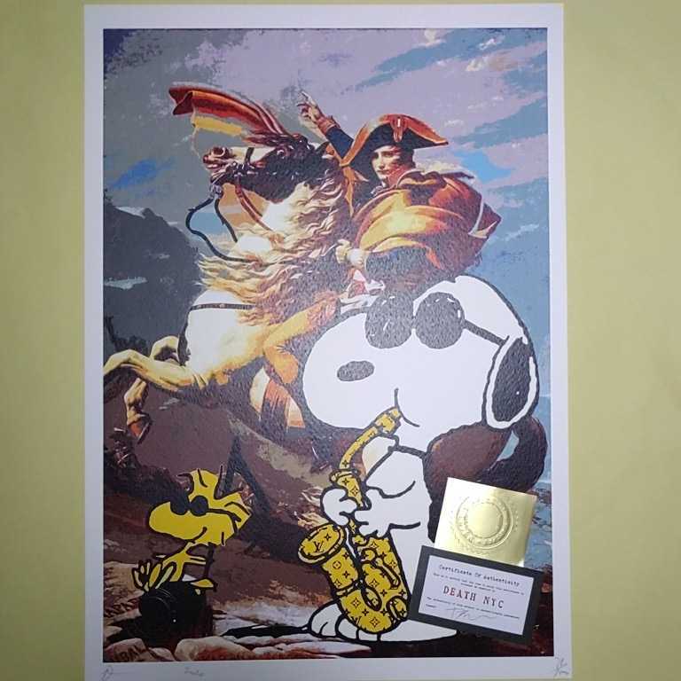 DEATH NYC 世界限定100枚 アートポスター スヌーピー SNOOPY PEANUTS