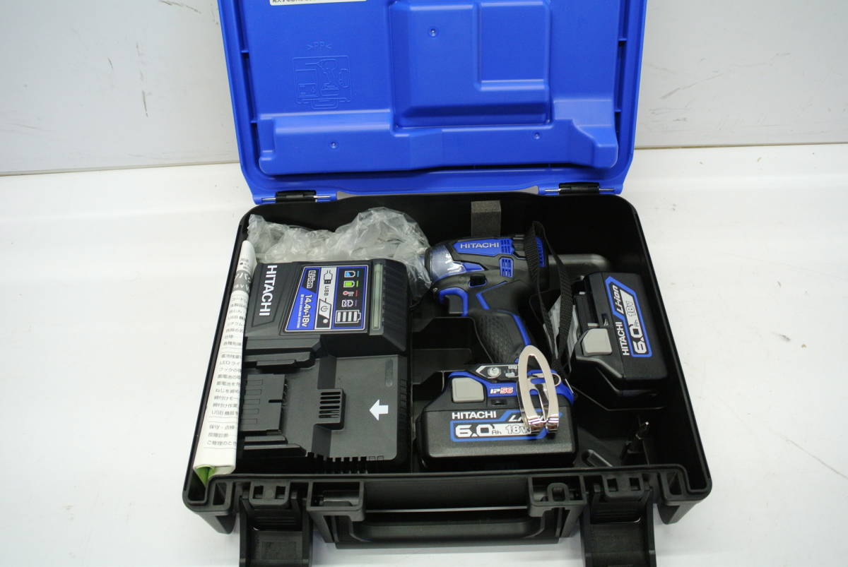 日立工機　（ハイコーキ）18Vコードレスインパクトドライバ　WH18DDL2　特別限定品ソリッドブルー展示未使用品_1