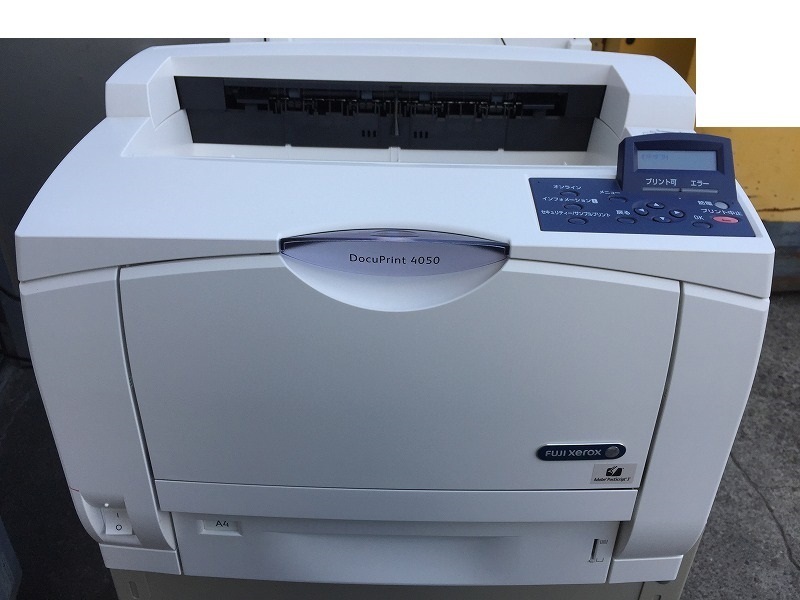 ☆印字21枚! XEROX DocuPrint 4050 A3白黒プリンター 1段 両面 Adobe PostScript3 【K0927R1】