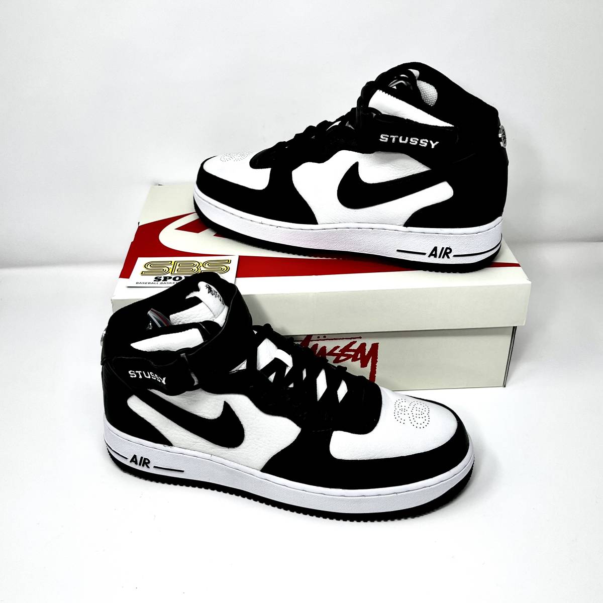 27.5cm】 Stussy × Nike Air Force 1 Mid 