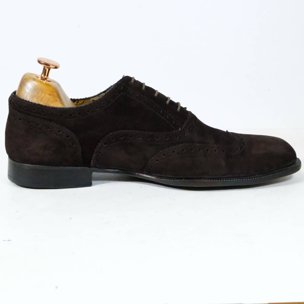 【美品】DI MELLA ディメッラ スエードウィングチップシューズ 美品】 DI MELLA ディメッラ サイズ:6.5(25cm相当) ウィングチップ