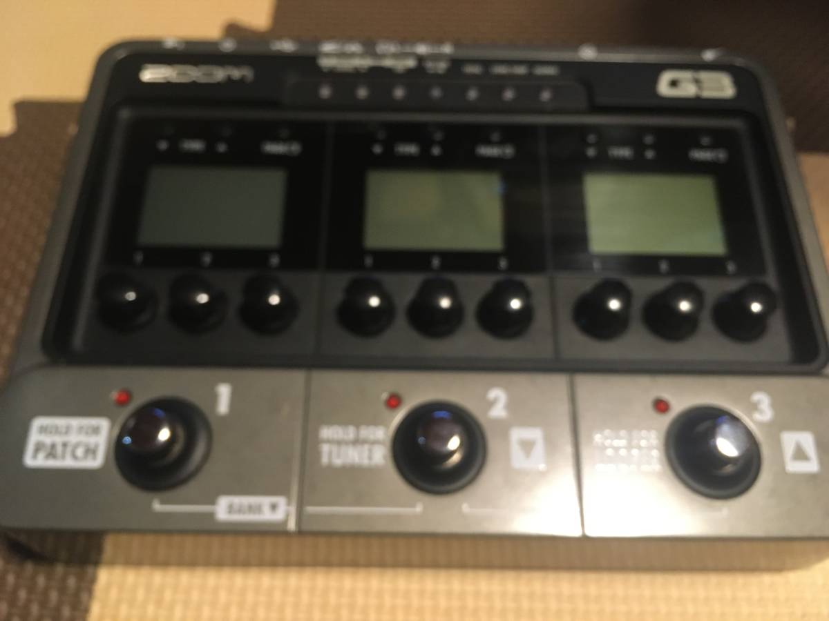 ☆即決「ZOOM G3」マルチエフェクター 箱マニュアル等付き ズーム G3