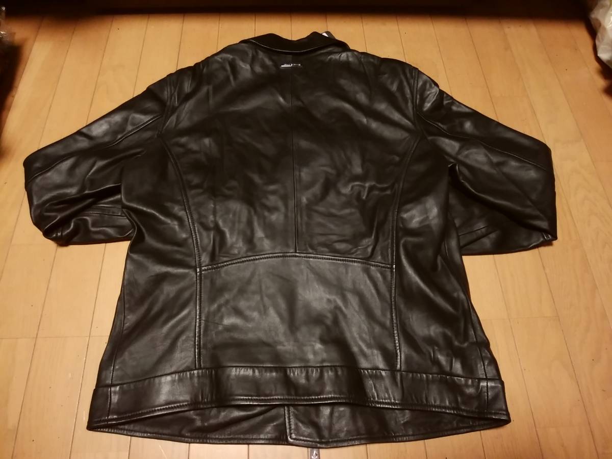 レザー ライダース メンズ JACKET 本革 BEAUTY&amp;YOUTH レザージャケット - TRACKER シーシーユー CCU 未使用 リューグー SH-71-C-SHEEP-4 LEATHER ラムレザーダブルライダース