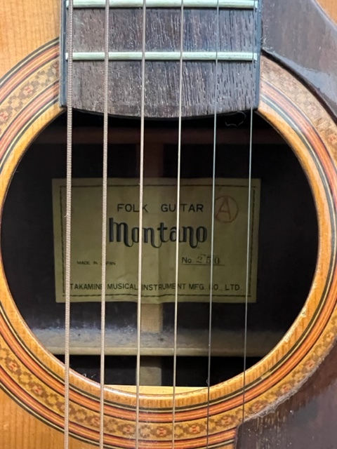 大「2757」montano/モンタノ No.250 ギター フォークギター クラシック 