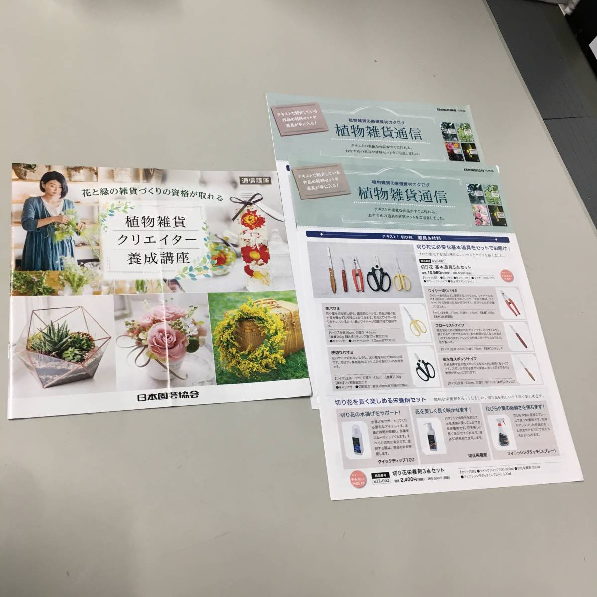 未使用】植物雑貨クリエイター養成講座 テキスト DVD 教材 日本園芸