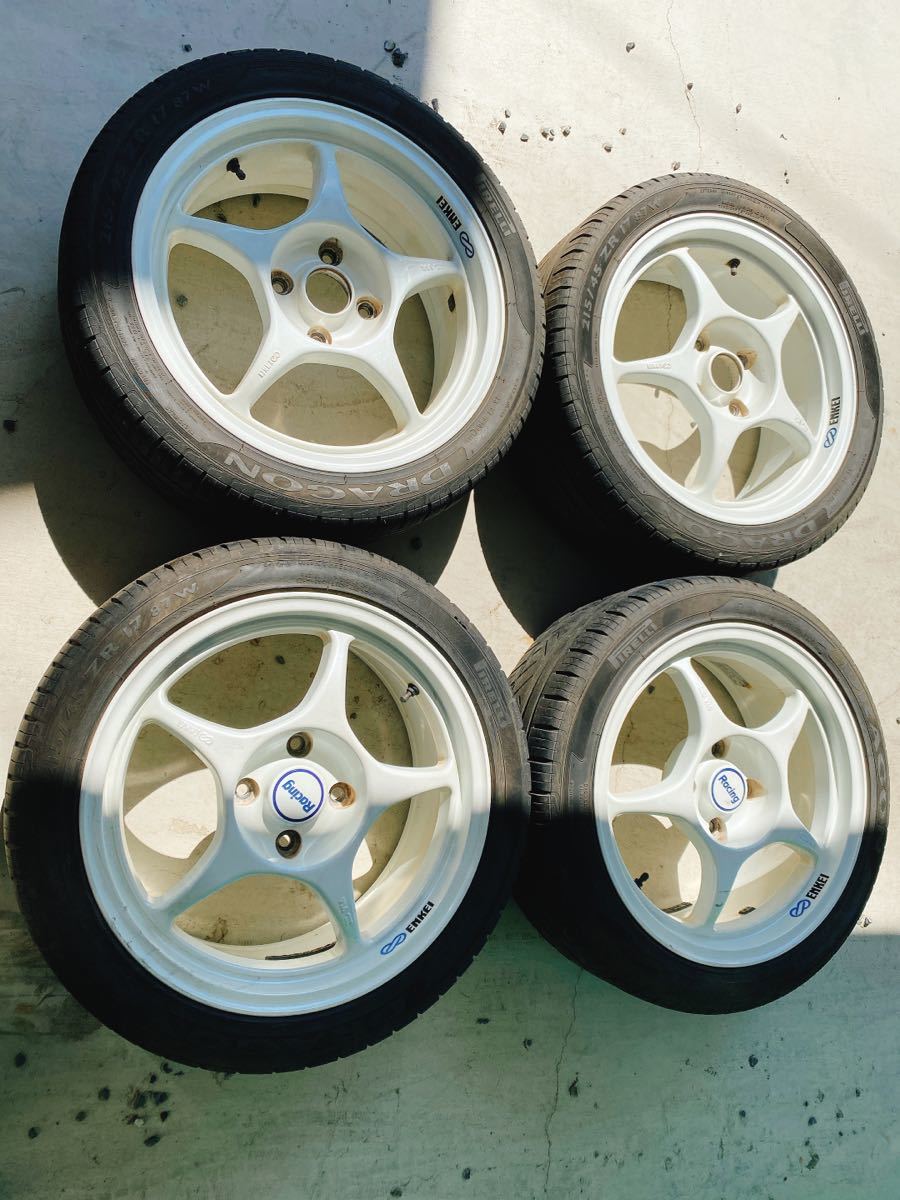 エンケイ 7j40 8j38 rp 01 17インチ 4H114.3 4穴 軽量ホイール 