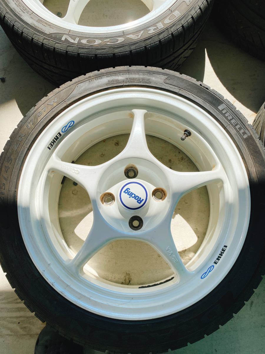 エンケイ 7j40 8j38 rp 01 17インチ 4H114.3 4穴 軽量ホイール 