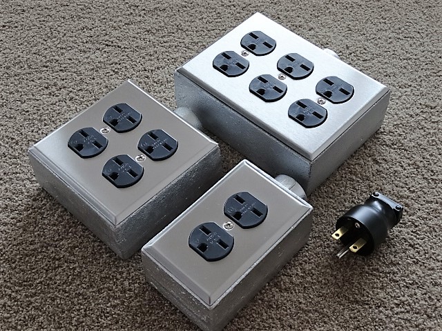 New☆ダウン＆アイソレーショントランス非メッキ200V電源仕様絶縁自作ノイズカット_4