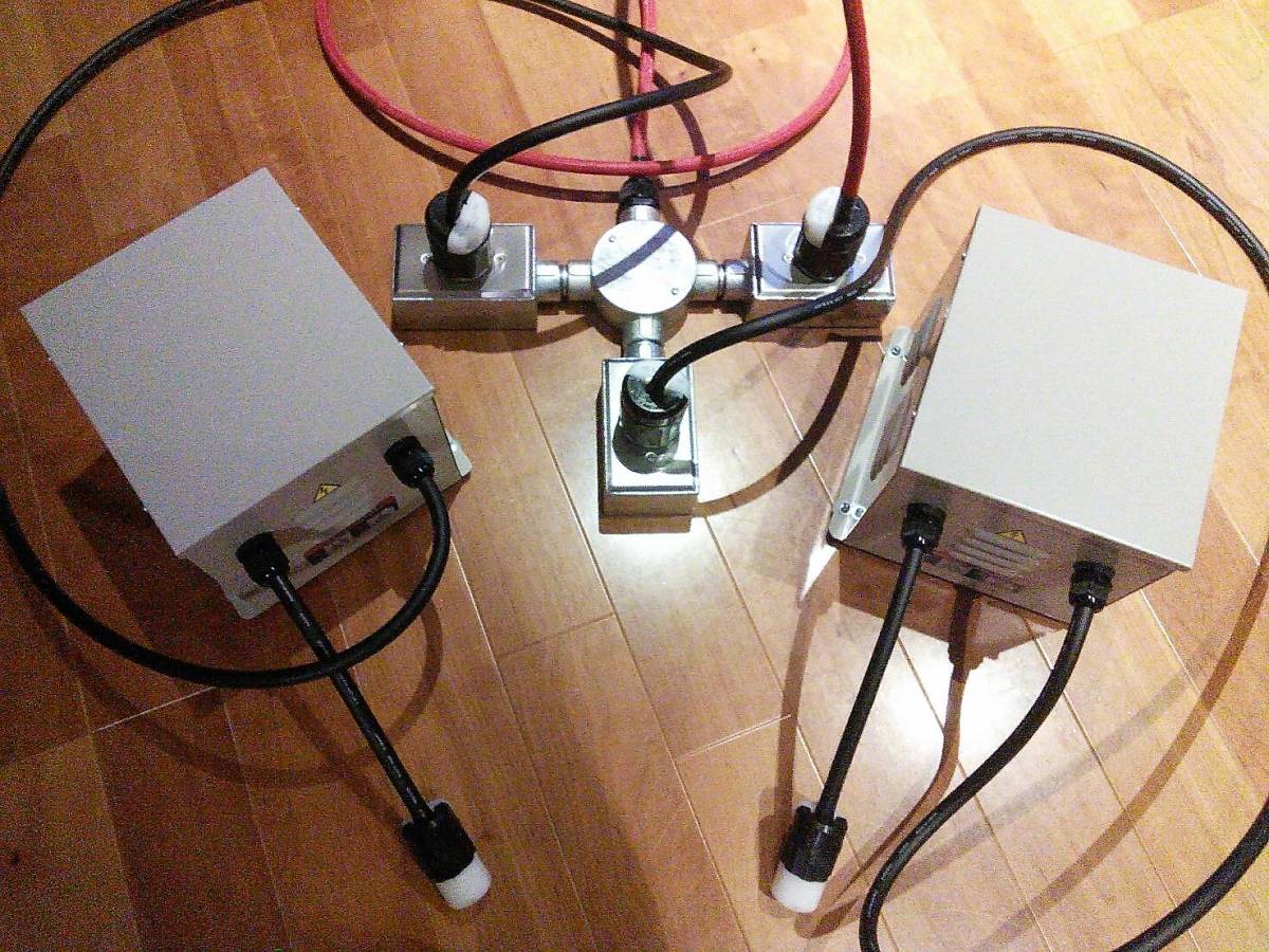 New☆ダウン＆アイソレーショントランス非メッキ200V電源仕様絶縁自作ノイズカット_5