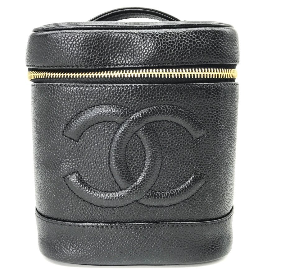  M3898 CHANEL シャネル ココマーク キャビアスキン バニティ ハンド バッグ ブラック(ハンドバッグ)｜売買されたオークション情報、yahooの商品情報をアーカイブ公開 - オークファン かばん、バッグ