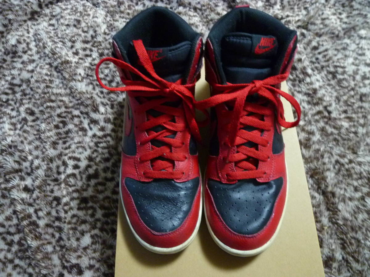 Nike Dunk High ダンク 黒×赤×白 レア？ 26.5 ダンク DUNK HIGH 未使用