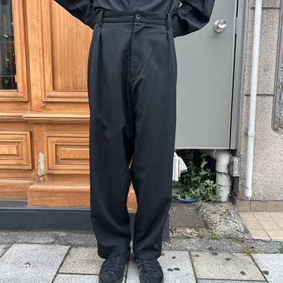 Yohji Yamamoto POUR HOMME ヨウジヤマモト プールオム HD-P32-100 ウールギャバジンテーパードパンツ 裾ボタン サイドライン　パンツ 4 Yohji Yamamoto | 2024-25 WINTER COLLECTION