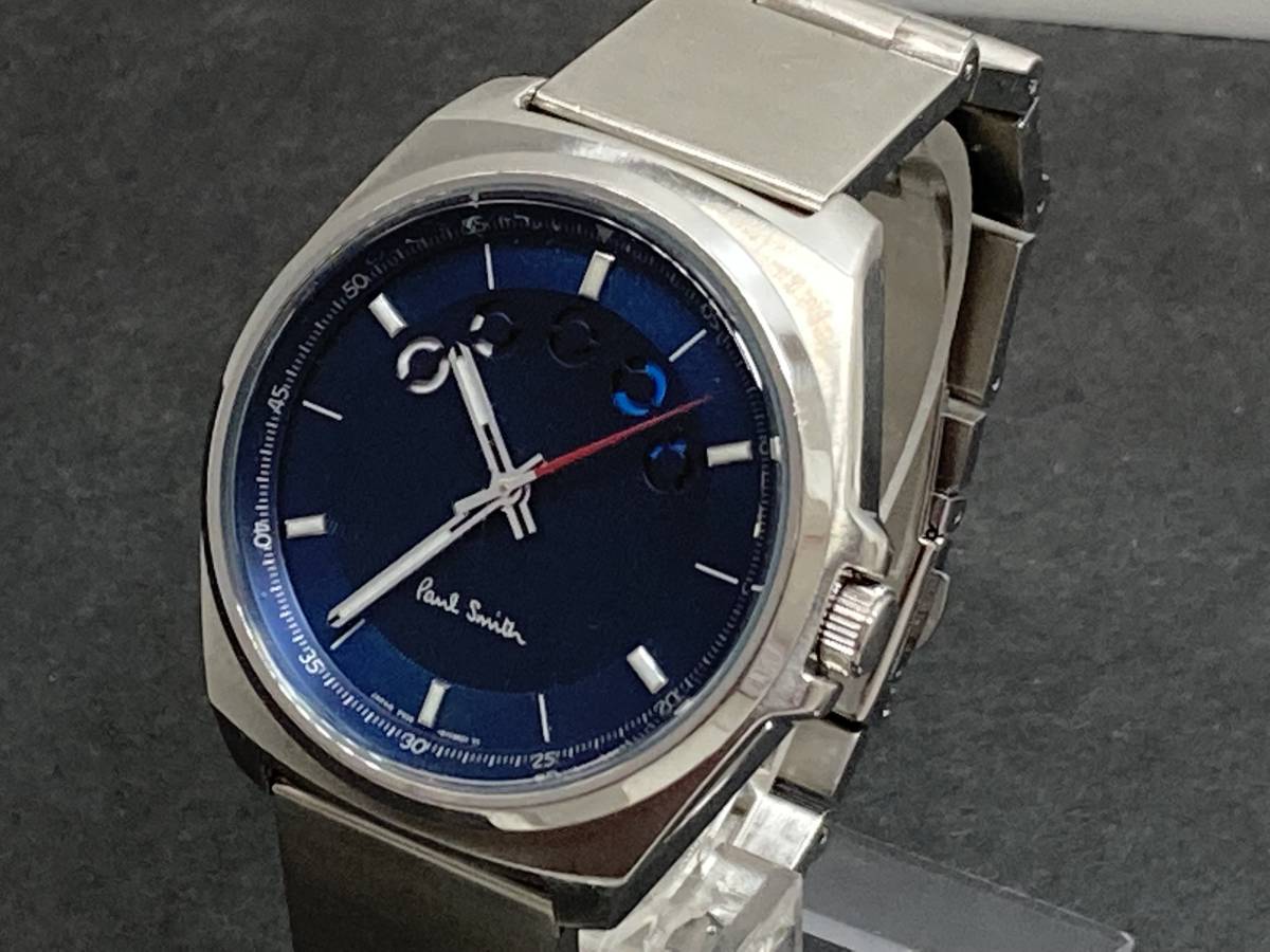 １円 稼働品 Paul Smith ポールスミス ファイブアイズ F335 S0561 ネイビー文字盤 メンズ腕時計 Qz ポール スミス 売買されたオークション情報 Yahooの商品情報をアーカイブ公開 オークファン Aucfan Com