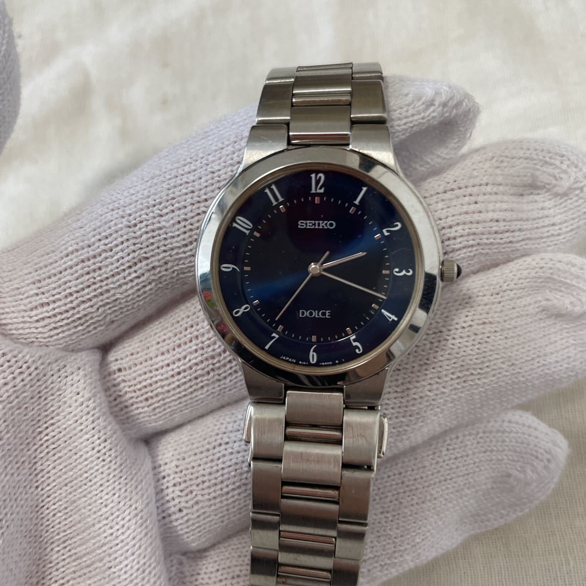 SEIKO セイコー メンズ腕時計 DOLCE ドルチェ8J41-6190 純正ベルト 