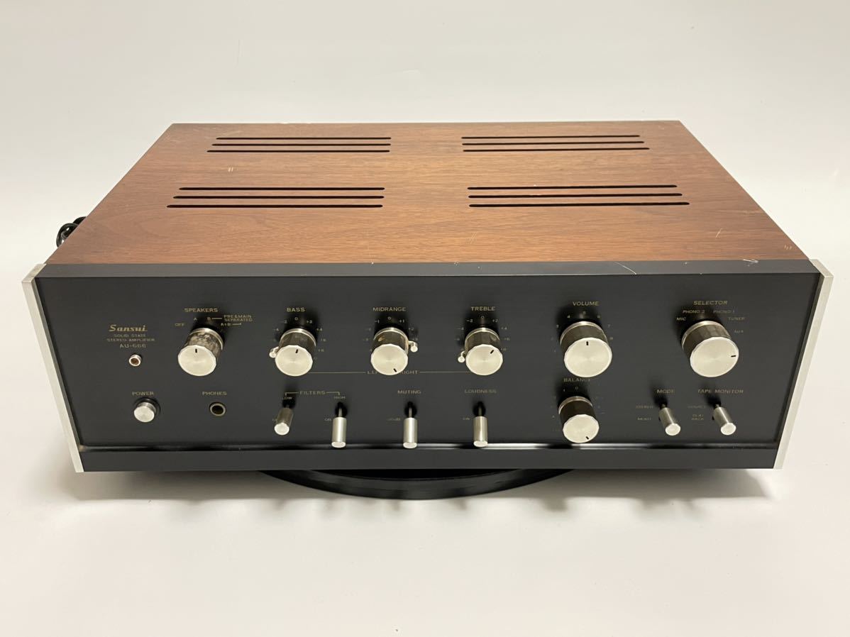 サンスイ SANSUI AU-666 アンプ 通電確認済み ジャンク サンスイ サンスイ SANSUI AU-666 アンプ 通電確認済み ジャンク サンスイ