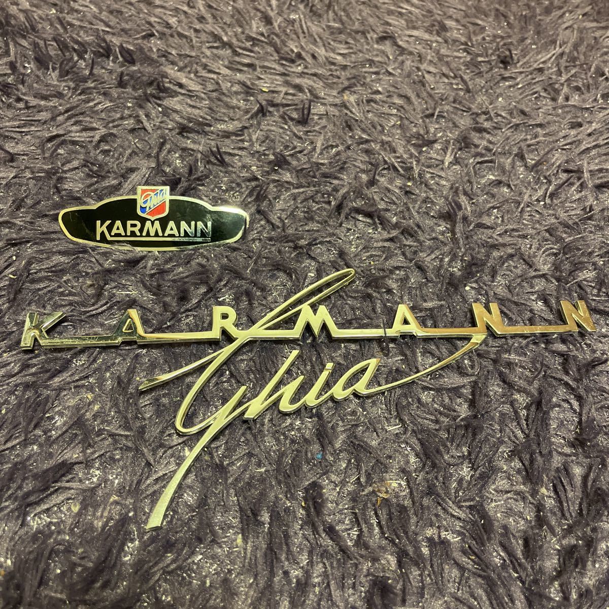 カルマンギア フォルクスワーゲン - エンブレム KARMANN 新品 サイド 
