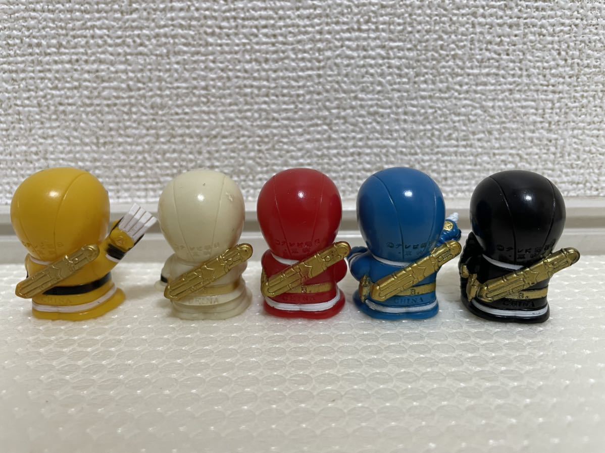 指人形 ソフビ 戦隊ヒーロー 忍者戦隊カクレンジャー 5個セット(忍者 