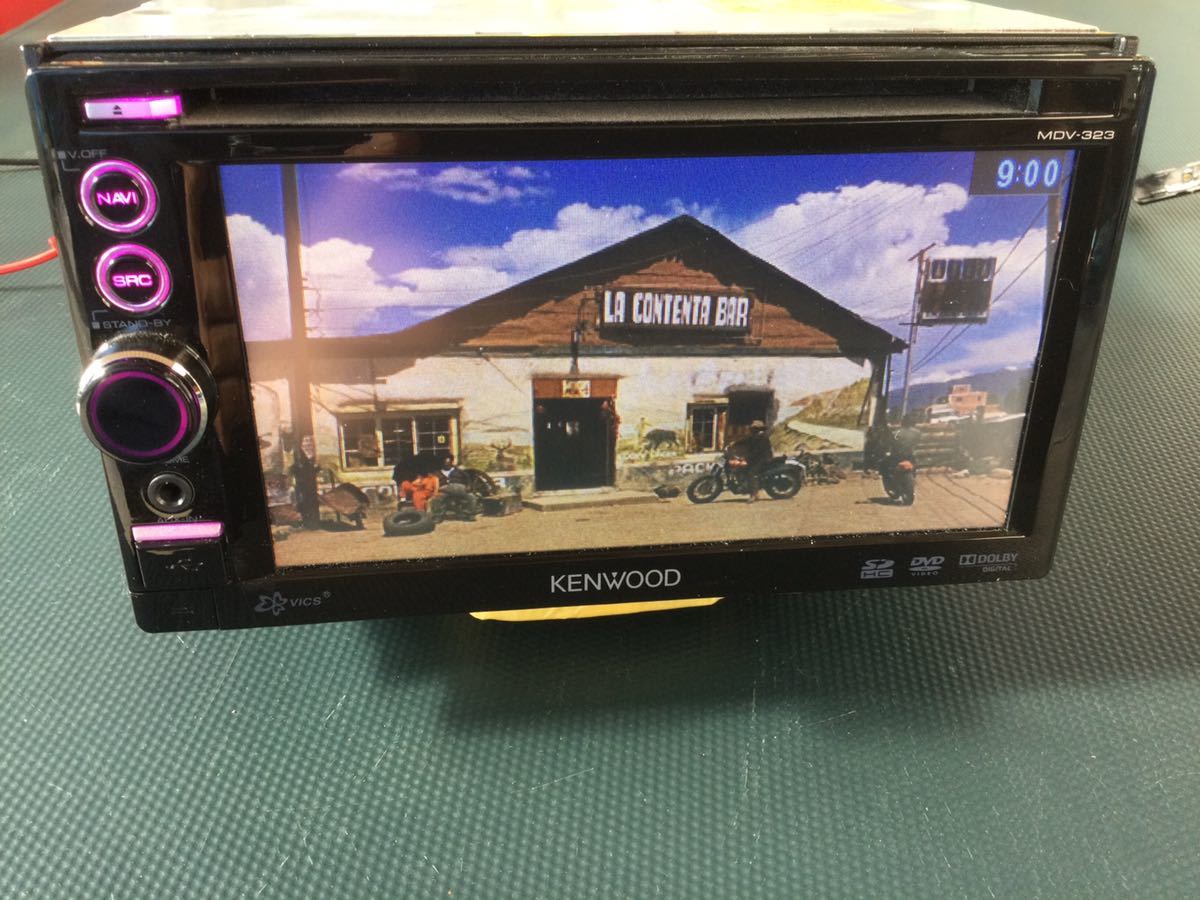 KENWOOD ケンウッド MDV-323 ワンセグ メモリーナビ DVD USB(メモリー