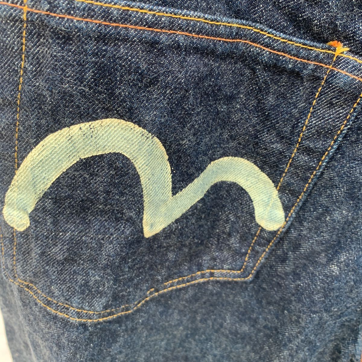 EVISU エヴィス エビス デニムパンツ 白耳 カモメ エヴィスジーンズ 32 