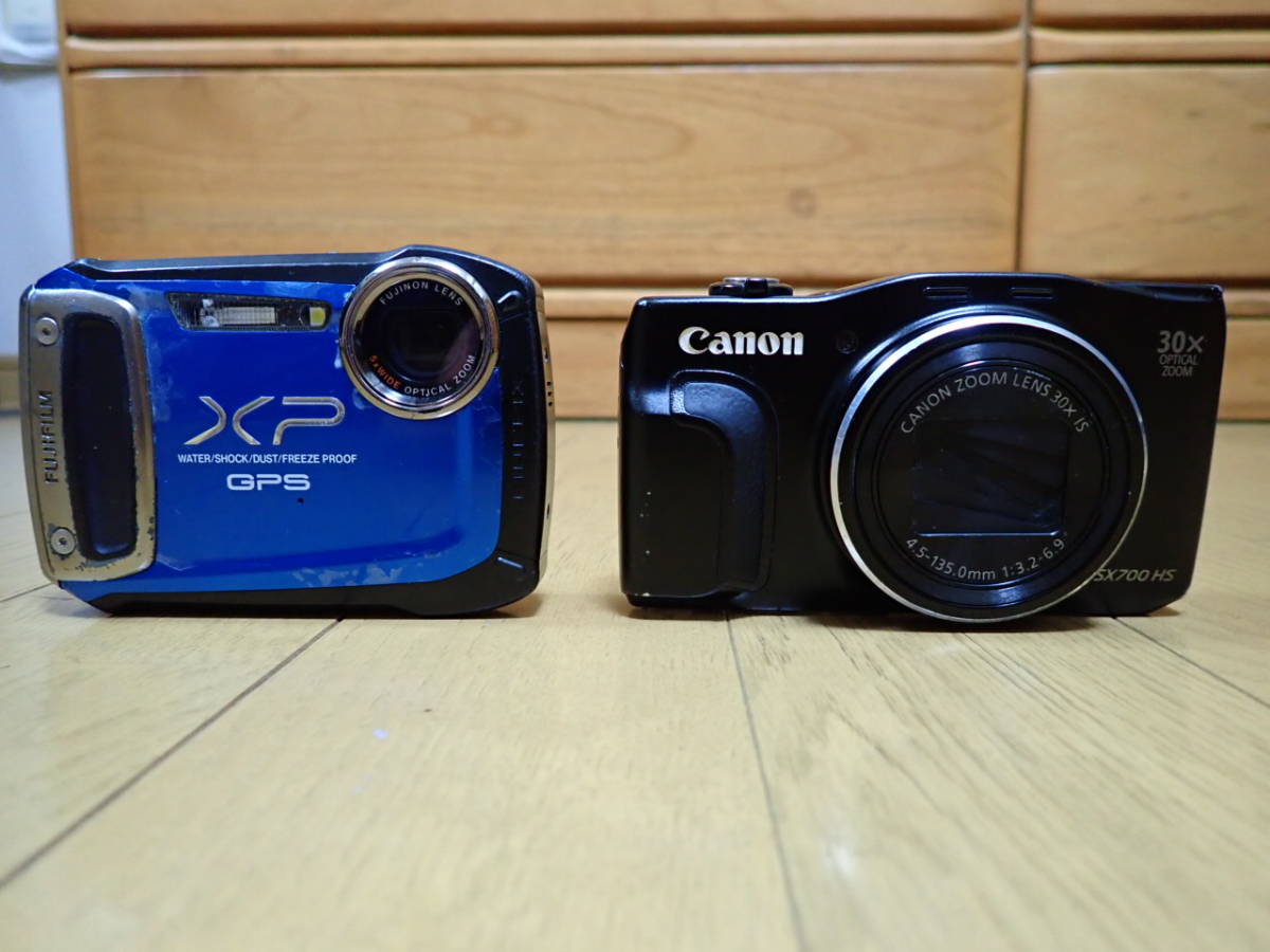 ジャンク2台 Canon Power Shot SX700HS 富士フィルム FinePix XP150 