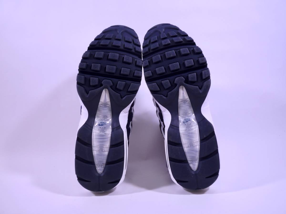 本物/2019年 NIKE AIR MAX 95 ESSENTIAL 白紺ボーダー/NEW YORK 