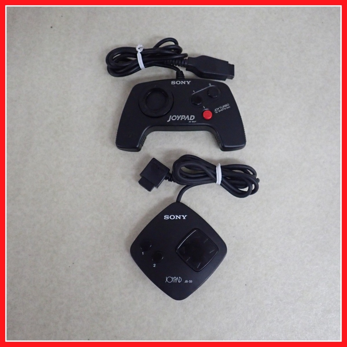 ◇SONY MSX用ゲームパッド JOYPAD JS-33 JS-303T 2個セット ソニー