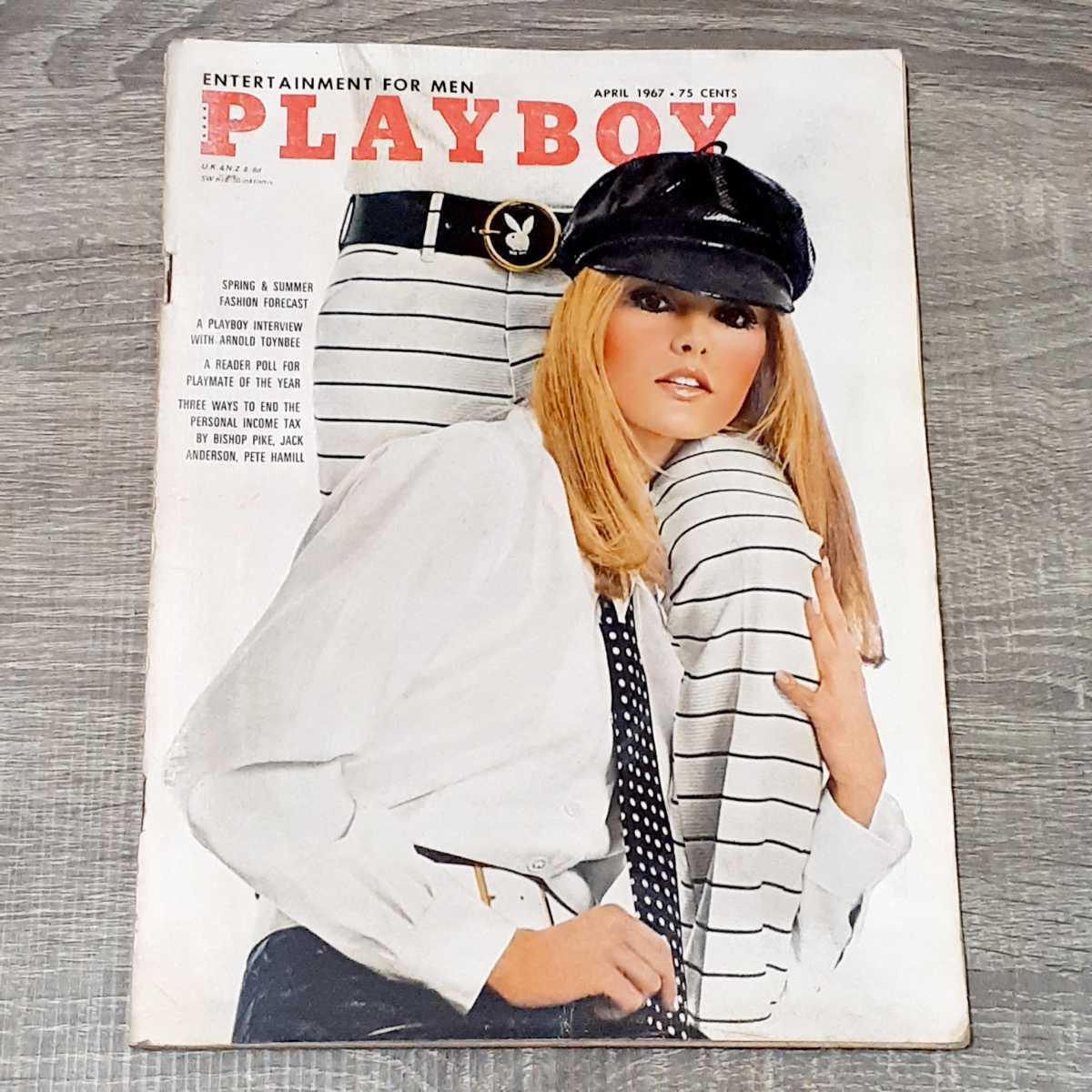 月刊誌 洋書 PLAYBOY 1967年 4月号 APRIL プレイボーイ US版 プレイメイトピンナップ付 ヌード Lisa Baker ...