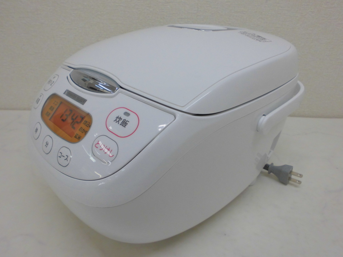 4656☆マイコン炊飯器 ヤマダ YAMADASELECT YECM10G1 5合炊き 2019年製