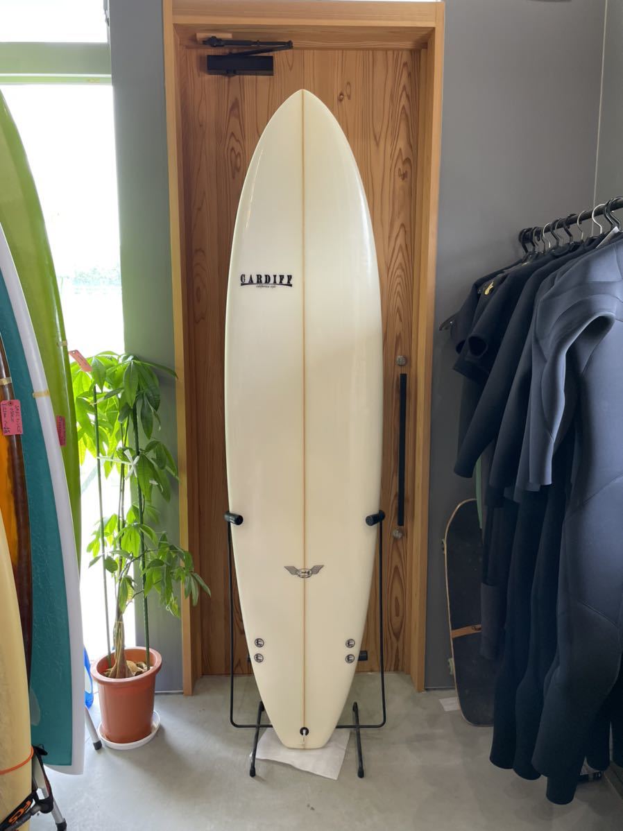 CARDIFF Cardiff ファンボード 美品 ロングボード ホワイト 初心者向け