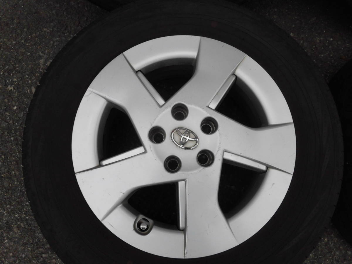  ４６ １９５/６５Ｒ１５ プリウス純正アルミホイル４本セット(ラジアルタイヤ)｜売買されたオークション情報、yahooの商品情報をアーカイブ公開 - オークファン 5穴