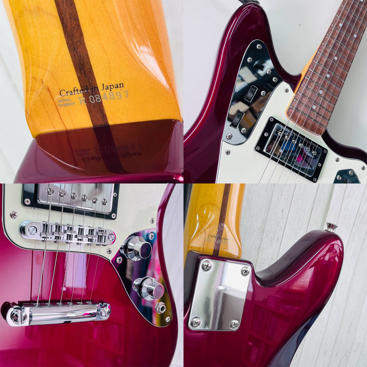 美品 磨き済&弦張替え済 2004年式 Fender Jaguar ワインレッド R084897 