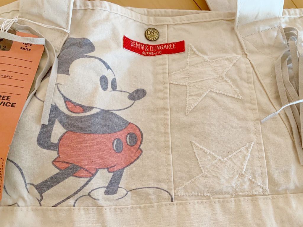 デニム＆ダンガリー 新品タグ付 ミッキーBAG 白 M トートバッグ  