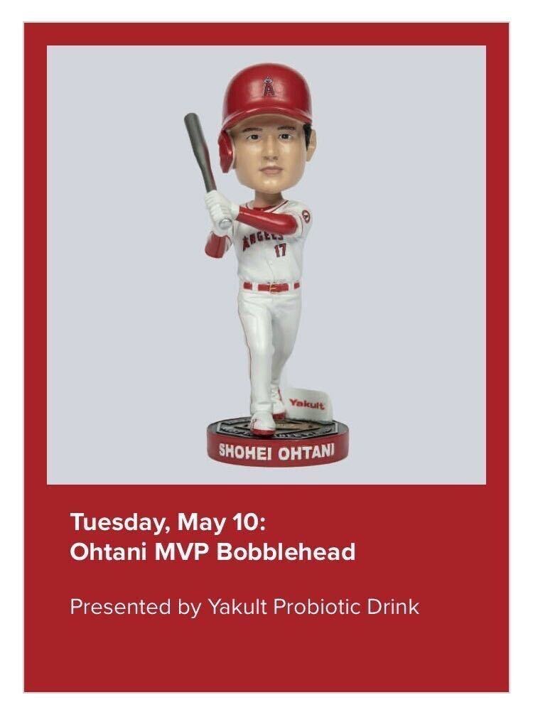 大谷翔平ボブルヘッド人形 2022年5月10日球場配布 当日チケット付き 