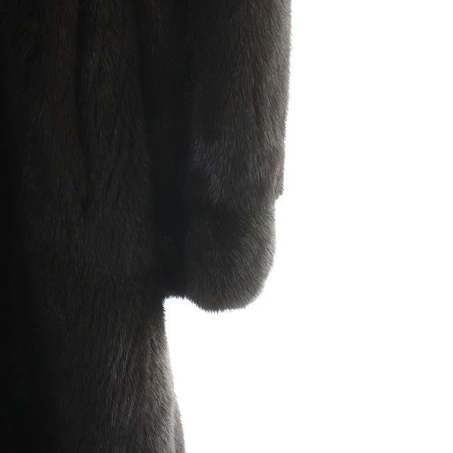 サン フェルモ San fermo BLACKGLAMA 毛皮コート ミンク ハーフ 茶 